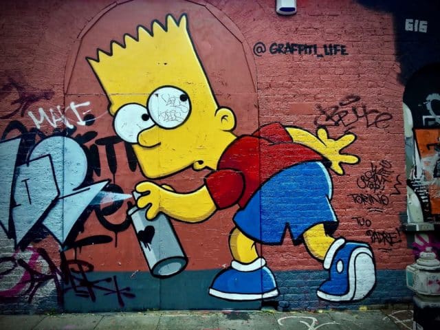 Bart Simpson Street Art Graffiti