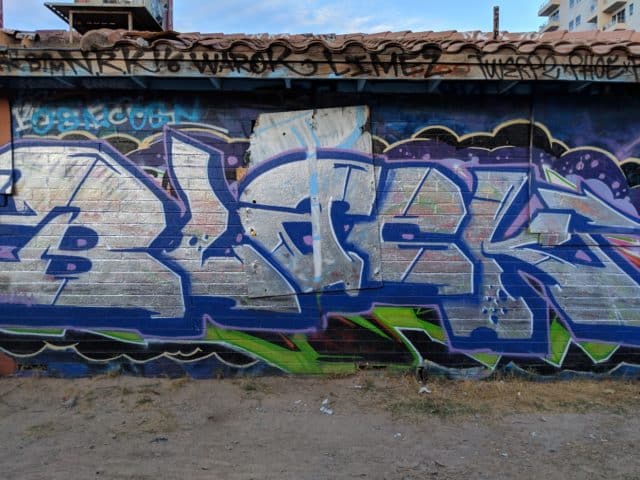 Silver and Black Graffiti